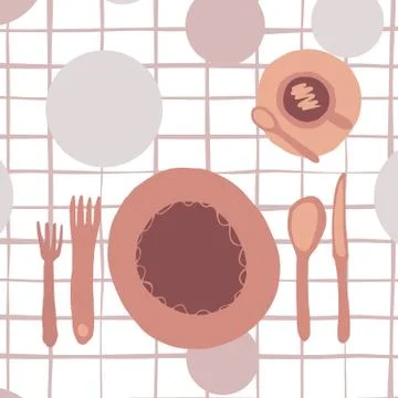 Diner object set isolated on light backdrop. Stock Illustration