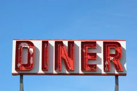 Diner sign Stock Photos