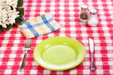 Diner table Stock Photos