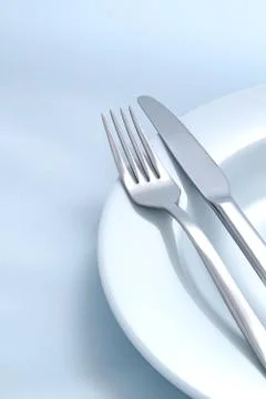 Diner utensils 스톡 사진