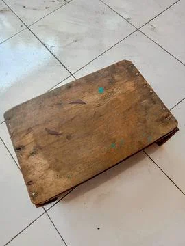 Dingklik or stool or bench 스톡 사진