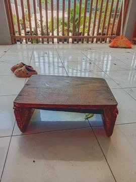 Dingklik or stool or bench 写真素材
