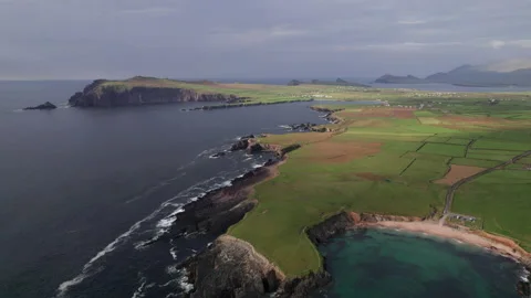 Dingle Peninsula from above Video stock 222078801