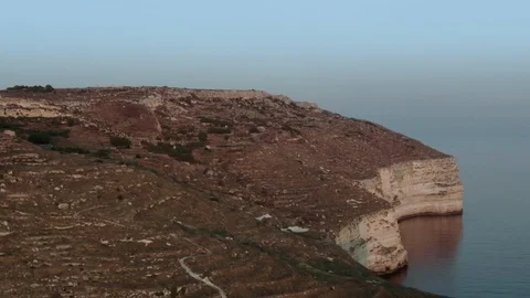 Dingli Cliffs at Dusk Stock Footage 112865904