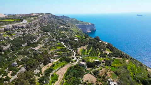 Dingli High Cliffs, Malta, aerial shots Stock Footage 270371783