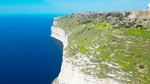 Dingli High Cliffs, Malta, aerial shots Stock Footage 270371796