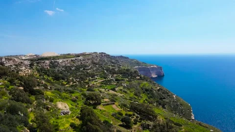 Dingli High Cliffs, Malta, aerial shots Stock Footage 270371802
