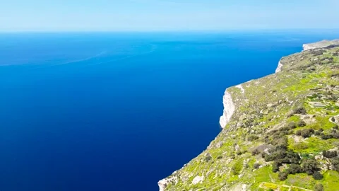 Dingli High Cliffs, Malta, aerial shots Stock Footage 270371804