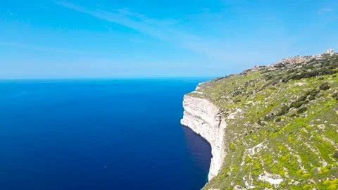 Dingli High Cliffs, Malta, aerial shots Stock Footage 270371807