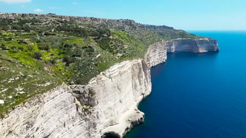 Dingli High Cliffs, Malta, aerial shots Stock Footage 270371808