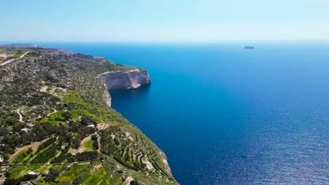 Dingli High Cliffs, Malta, aerial shots Stock Footage 270371816