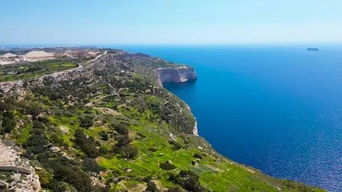 Dingli High Cliffs, Malta, aerial shots Stock Footage 270371818