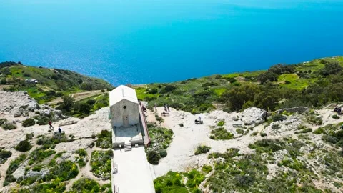 Dingli High Cliffs, Malta, aerial shots Stock Footage 270371833