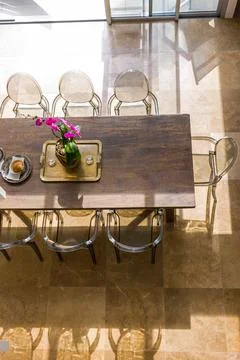 A dining area to behold Stock Photos