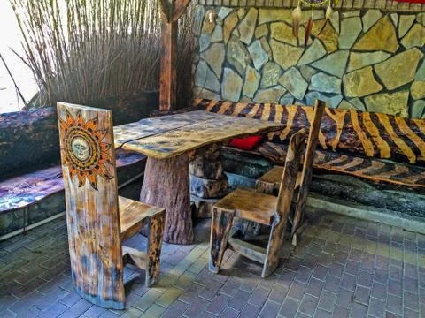 Dining area in caf Stock Photos