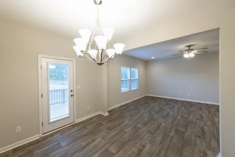 Dining Area with Outdoor Access Stock Photos