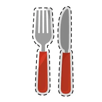 Dining cutlery icon image Stock Illustration