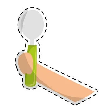 Dining cutlery icon image Stock Illustration