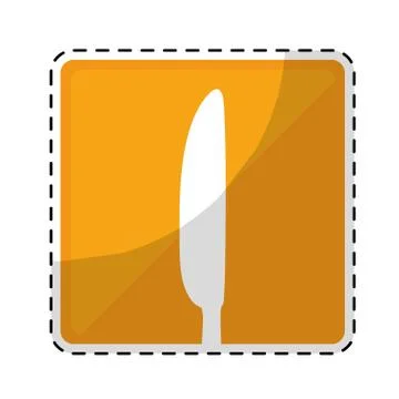 Dining cutlery icon image Stock Illustration