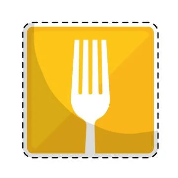 Dining cutlery icon image Stock Illustration