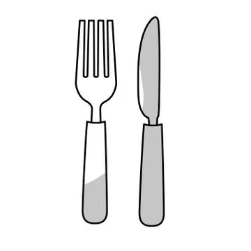 Dining cutlery icon image Stock Illustration