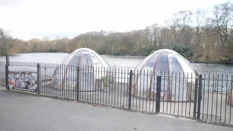 Dining Domes Manchester Stock Footage 256160673