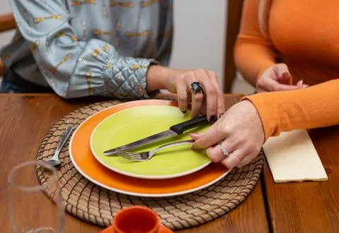 Dining etiquette Stock Photos