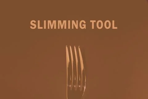 Dining fork on a colored background Stock Photos