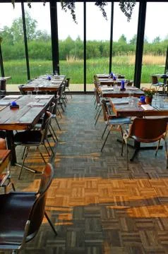 Dining hall vertical Stock-Fotos