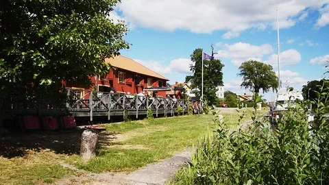 Dining at Kanalmagasinet Stock Footage 94507807