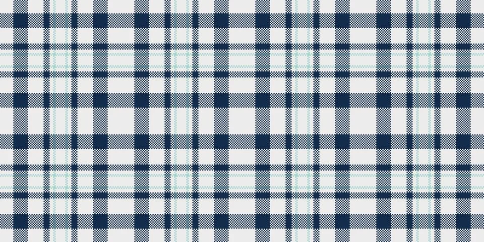Dining pattern tartan check, couch fabric vector textile. Dress seamless pl.. Stock Illustration
