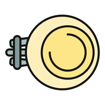 Dining plate with cutlery setting top view Stock Illustration