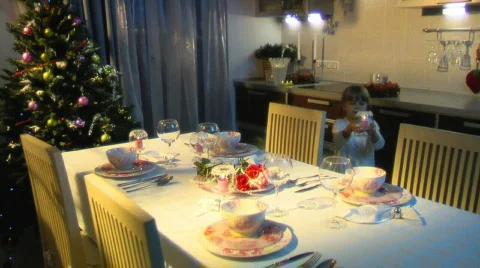 Dining room 007 Stock Footage 289284
