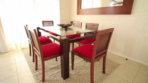 Dining room detail Stock-Footage 77051032