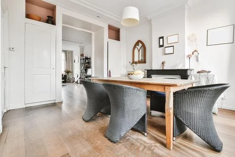 Dining room interior Stock Photos