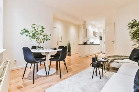 Dining room interior Stock Photos