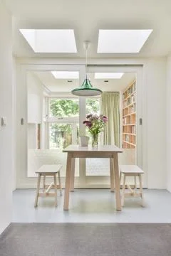 Dining room interior Stock Photos