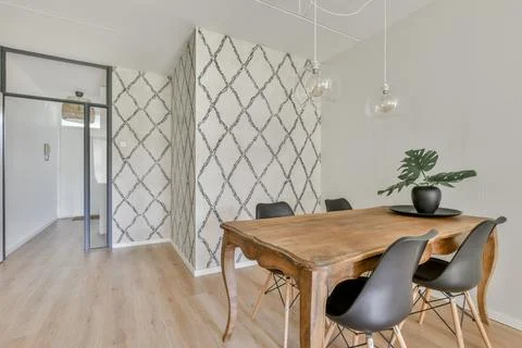 Dining room interior Stock Photos