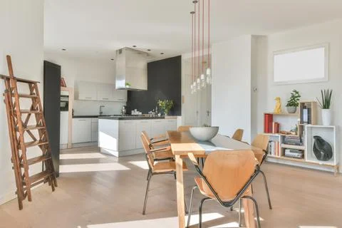 Dining room interior Stock Photos