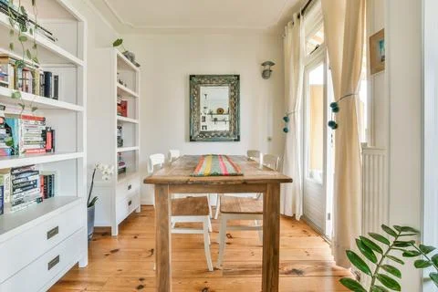 Dining room interior Stock Photos