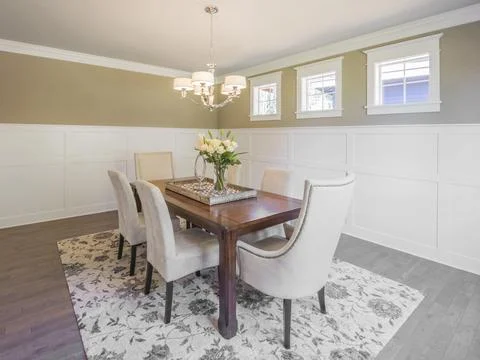 Dining room interior Stock Photos