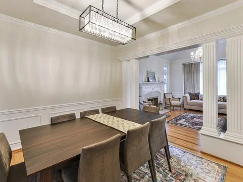 Dining room interior Stock Photos