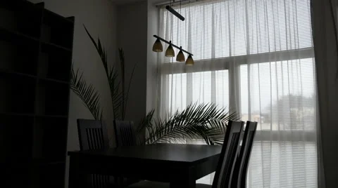 Dining Room in a Modern Flat Stock Footage 48694476
