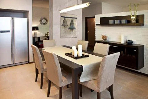 Dining room Foto stock