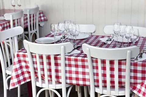 Dining room in a restaurant Stock Photos