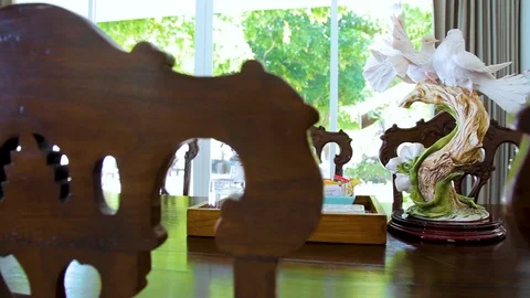 Dining room table 01 Stock Footage 89567917