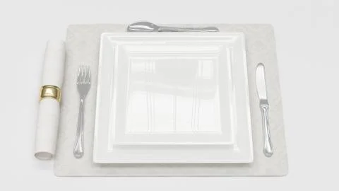 Dining seting Stock Illustration