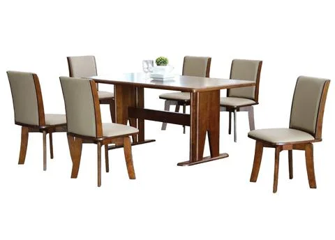 Dining Table and chairs isolated on white background. Luxury and modern dinin Stock Illustration