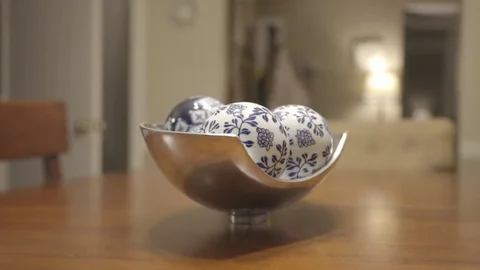 Dining Table Centerpiece Static Focus Stock Footage 84813440