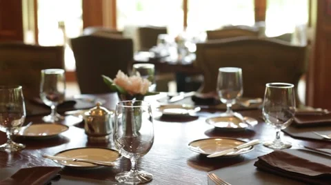 Dining Table Video stock 51229627